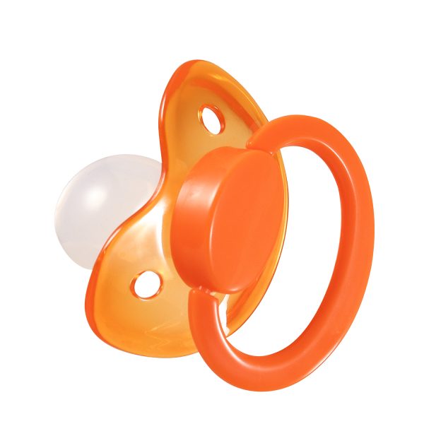 Translucent orange and orange pacifier - Image 4