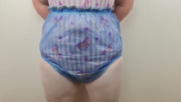 Blue Locking Plastic pants with padlock - Image 7
