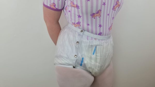 Clear front popper Plastic pants - Image 4