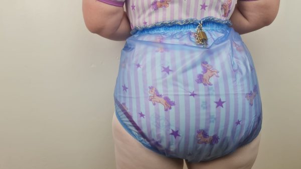 Blue Locking Plastic pants with padlock - Image 6